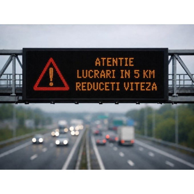 Panou VMS de ruta - Tip 1 - 7900x1800 - Matrice completa, full-colour